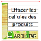 bouton effacement cellules facture ELECTRA