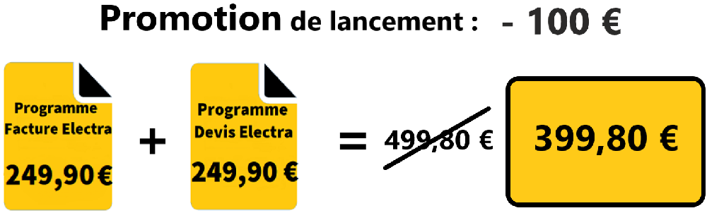 promotion facture Electra + devis Electra ACSCV
